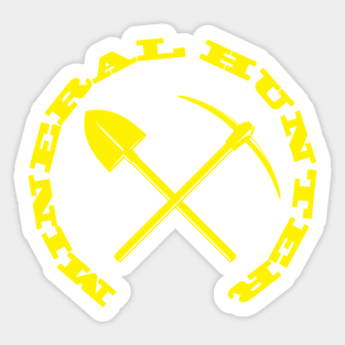 Mineral Hunter - Yellow Logo Sticker